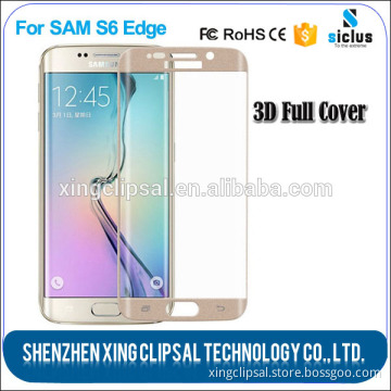 Premium HD Clear tempered glass screen protector film for samsung s6 edge tempered glass